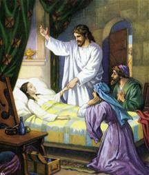 Jezus wekt de dochter van jairus op uit de dood